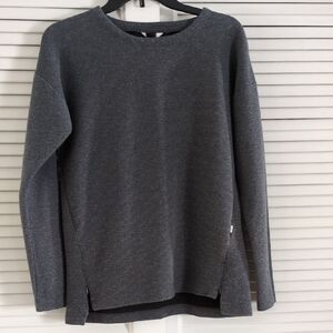 Mondetta Charcoal Textured Performance Knit Top.  Size S